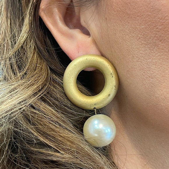 Vintage Earring with gold tone - Picture 1 of 8